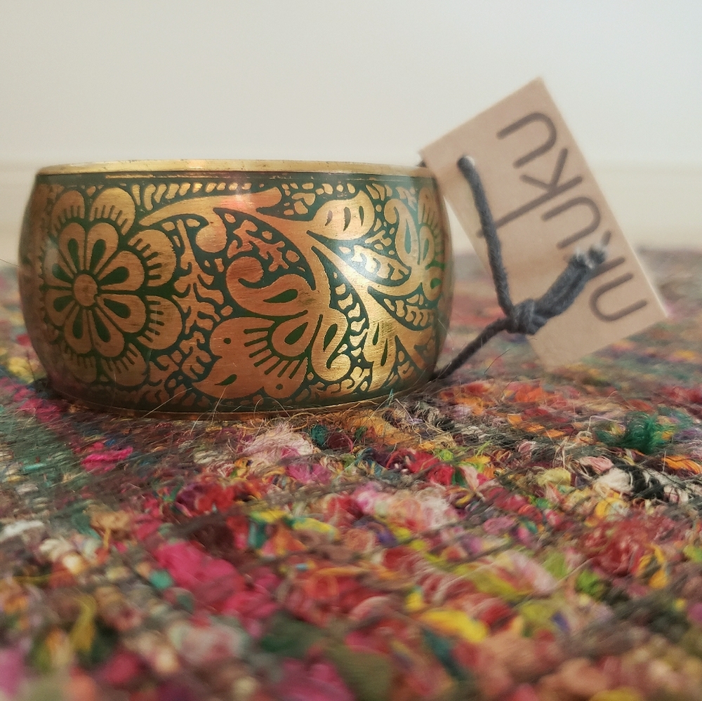 Nkuku blue and gold bracelet